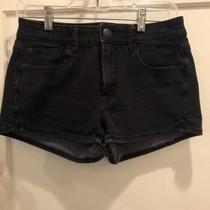 American American Eagle Black Jean Shorts Size 2